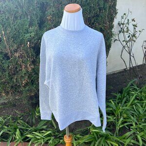 We Wore What Oversized Crewneck Sweatshirt Xtra Small XS in Heather Gray